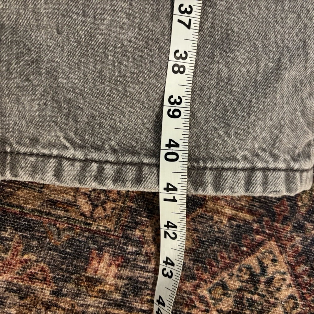 Zara High-Waisted Straight Leg Jeans - Grey Wash - Women’s Size 6 - Picture 8 of 9